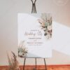 Boho Rustic Wedding Sign Printable | Wedding Welcome Sign Template Welcome Sign Boho Rustic Wedding Template Printable