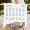D037 Modern Minimalist Wedding Seating Chart Template 1