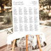 D037 Modern Minimalist Wedding Seating Chart Template 4