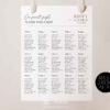 D037 Modern Minimalist Wedding Seating Chart Template 6