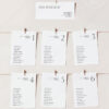 D037 Wedding Seating Cards Minimal Template Amy Design 1