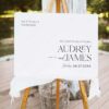 Modern Minimal Wedding Signage Template | Minimalist Reception Sign Wedding D037 Welcome Sign Modern Minimal Wedding Signage Template 1