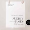 Modern Minimal Wedding Signage Template | Minimalist Reception Sign Wedding D037 Welcome Sign Modern Minimal Wedding Signage Template 5