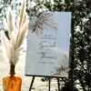 Greenery Pampas Wedding Welcome Sign | Boho Wedding DIY Printable Template E008 A Welcome Sign Greenery Pampas Wedding Template 4
