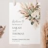 E008 B Welcome Sign Rustic Boho Wedding Template 1