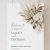 E008 B Welcome Sign Rustic Boho Wedding Template 5