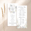 Wedding Program Template Order Of Service | Catholic Wedding Program Template | Wildflower Wedding