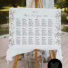 Botanical Wedding Seating Chart Template | Wildflower Signage Printable E068 A Botanical Wedding Seating Chart Template Amy Design 2