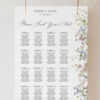 Botanical Wedding Seating Chart Template | Wildflower Signage Printable E068 A Botanical Wedding Seating Chart Template Amy Design 4