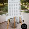 Botanical Wedding Seating Chart Template | Wildflower Signage Printable E068 A Botanical Wedding Seating Chart Template Amy Design 5
