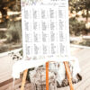 Wedding Seating Chart Template Alphabetical | Seating Chart Sign Printable E068 B Wedding Seating Chart Template Alphabetical Amy Design 2