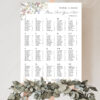 Wedding Seating Chart Template Alphabetical | Seating Chart Sign Printable E068 B Wedding Seating Chart Template Alphabetical Amy Design 3