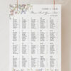 Wedding Seating Chart Template Alphabetical | Seating Chart Sign Printable E068 B Wedding Seating Chart Template Alphabetical Amy Design 4