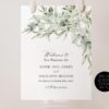 Greenery Wedding Signage Template | Green Rustic Wedding Welcome Sign Template E070 Welcome Sign Greenery Wedding Signage Template Amy Design 4