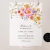 E083 Welcome Sign Colorful Flowers Wedding Template Amy Design 4