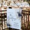 Navy Blue Wedding Welcome Sign Template | Boho Wedding Signage Printable E108 Welcome Sign Navy Blue Wedding Template Amy Design 3