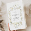 Cream Botanical Wedding Template Bundle | Editable Invitations, Reception Signs Templates Floral Wedding Programs Template Editable | Wedding Program Booklet Template | Wedding Ceremony Timeline