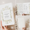 Floral Wedding Programs Template Editable | Wedding Program Booklet Template | Wedding Ceremony Timeline