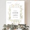 Cream Floral Wedding Welcome Sign Template Download | Welcome Poster Printable E110 Welcome Sign Cream Floral Wedding Template Download AmyDesign 5