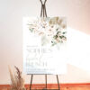 A007 Boho Greenery Bridal Shower Brunch Welcome Sign 2