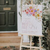 A034 Bright Floral Bridal Shower Brunch Welcome Sign Template3