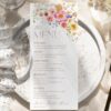 A034 Bright Floral Menu Template 3
