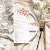 A034 Bright Floral Menu Template 4