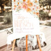 A036 Peachy Bridal Shower Brunch Welcome Sign Template3
