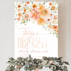 A036 Peachy Bridal Shower Brunch Welcome Sign Template4