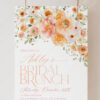A036 Peachy Bridal Shower Brunch Welcome Sign Template5