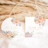 Peach Purple Favor Tags Template Printable | Floral Garden Wedding Bridal Shower Thank You Tags Peach Purple Favor Tags Template Printable | Floral Garden Wedding Bridal Shower Thank You Tags