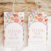 Floral Bridal Brunch Template Bundle | Bright Flower Bridal Shower Brunch Invitations | Editable Menu Place Cards & Signs Colorful Favor Tags Template | Floral Wedding Shower Thank You Tag | Birthday Party Tags | Personalized Tags