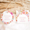 Colorful Favor Tags Template | Floral Wedding Shower Thank You Tag | Birthday Party Tags | Personalized Tags Colorful Favor Tags Template | Floral Wedding Shower Thank You Tag | Birthday Party Tags | Personalized Tags