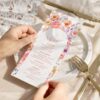 Floral Bridal Brunch Template Bundle | Bright Flower Bridal Shower Brunch Invitations | Editable Menu Place Cards & Signs Colorful Menu Template | Vivid Floral Wedding Dessert Menu | Shower Brunch Menu Card Printable | DIY Wedding Menu