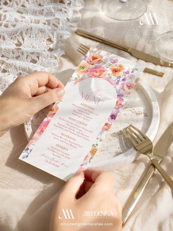 A048 Colorful Menu Template Amy Design 5