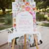 Floral Bridal Shower Brunch Welcome Sign | Bright Colorful Flowers Poster Printable Template