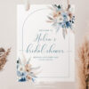 ACB013 Dusty Blue Boho Bridal Shower Welcome Sign Printable 1