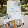 ACB013 Dusty Blue Boho Bridal Shower Welcome Sign Printable 4