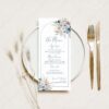 ACB024 Boho Wedding Menu Template Amy Design 1
