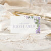 Lilac Food Labels Template | Elegant Purple Floral Place Cards Printable Lilac Food Labels Template | Elegant Purple Floral Place Cards Printable