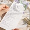 Lilac Menu Template | Purple Wedding Shower Menu Card | Dessert Menu Card | Custom Menu Printable B001 Lilac Menu Template Amy Design 6