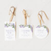 Lilac Purple Wedding Favor Tags Editable | Bridal Baby Shower Birthday Party Tags Printable Download Lilac Purple Wedding Favor Tags Editable