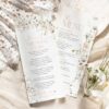 B003 Printed Simple Elegant Wedding Menus AmyDesignTemplates 1