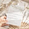 B003 Printed Simple Elegant Wedding Menus AmyDesignTemplates 2