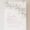 B003 Wildflower Bridal Shower Welcome Poster Sign Template1