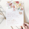 Dusty Roses Floral Bridal Shower Invitation Template