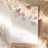 Dusty Roses Floral Bridal Shower Invitation Template