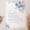 B012 Blue Boho Shower Signage Printable Template1