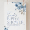 B012 Blue Boho Shower Signage Printable Template2