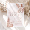 Boho Arched Bridal Shower Invitation Editable | Dusty Pink Template Printable B015 Boho Arched Bridal Shower Invitation Editable 2